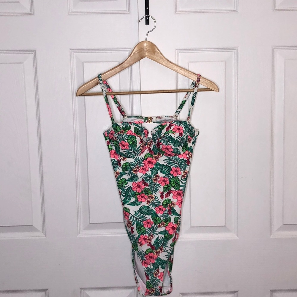 Floral Print Swim Suit